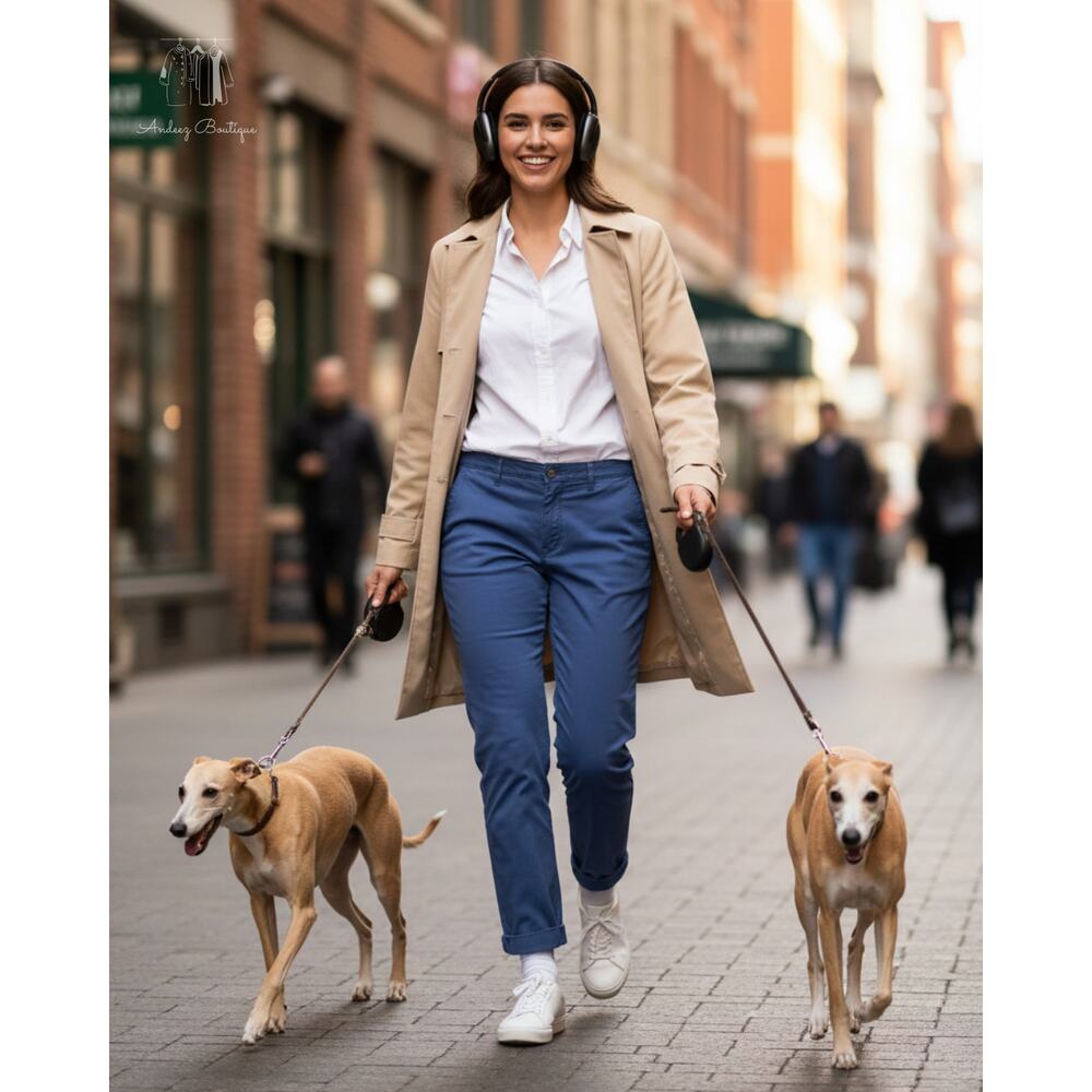 G.H. Bass & Co. Ladies' Chino Pants - Blue‎ (Size 16)